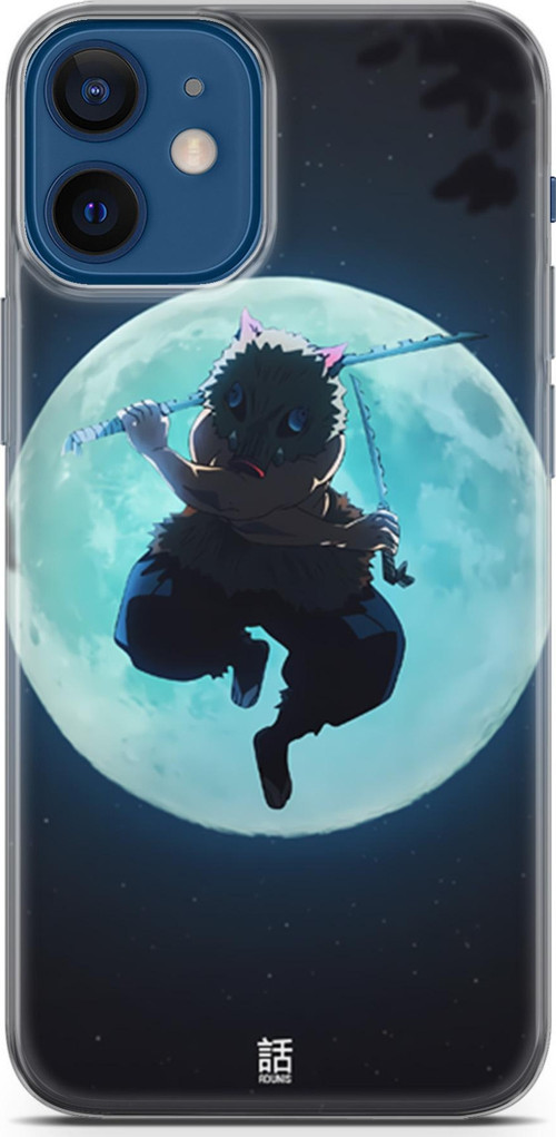 Apple iPhone 12 Mini uyumlu Anime 28 HD Baskı Demon Slayer inosuke Hashibira