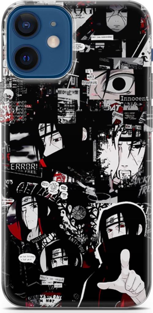Apple iPhone 12 Mini uyumlu Anime 29 Darbe Önleyici Itachi Uchiha