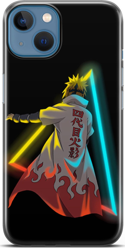 Apple iPhone 13 için Anime 32 Telefon Kabı Minato Neon Naruto