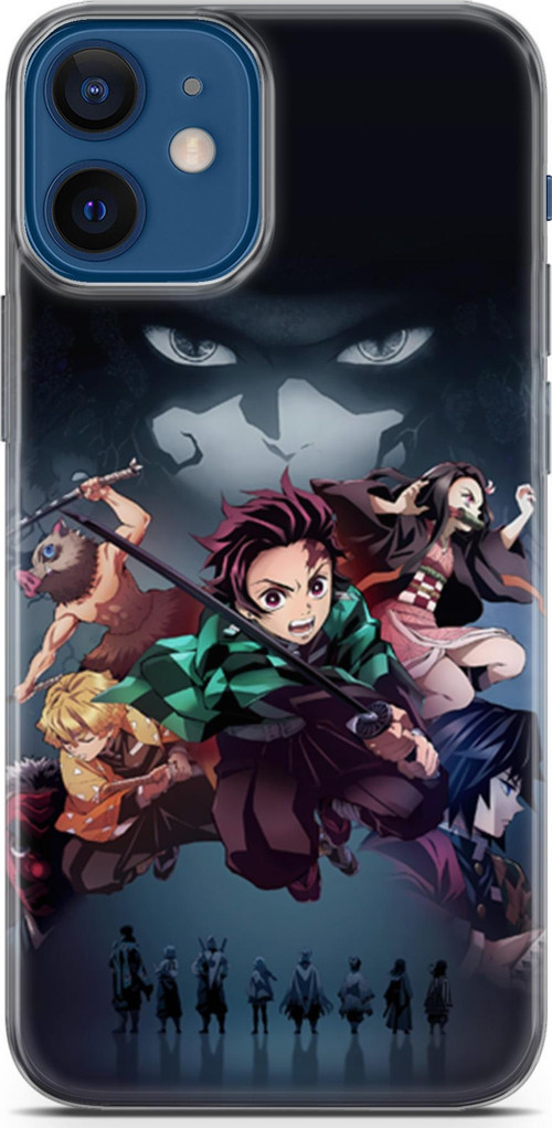 Apple iPhone 12 Mini uyumlu Anime 6 Fit Baskılı Demon Slayer II