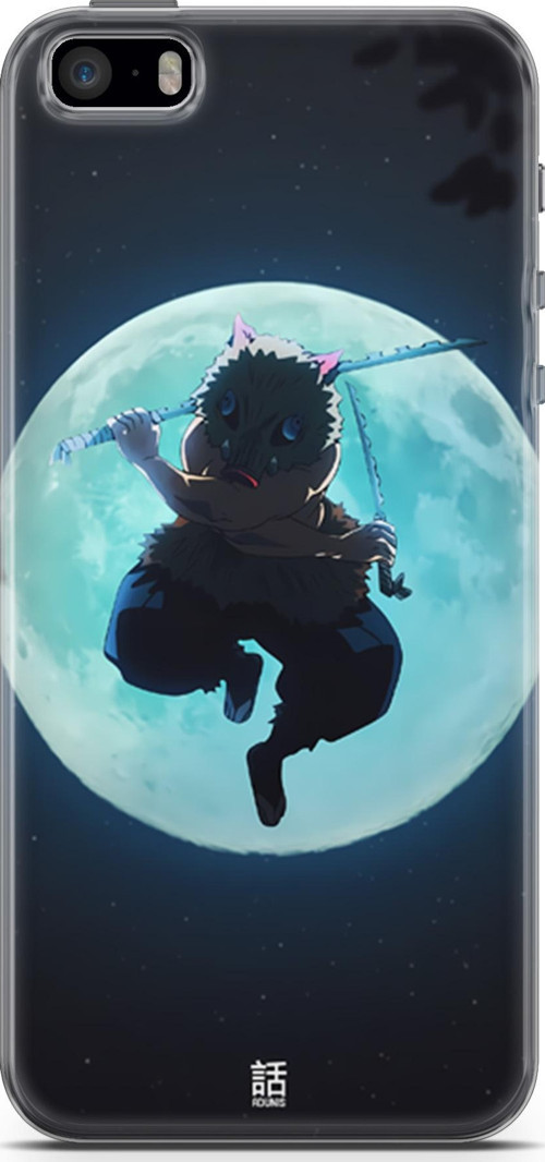 Apple iPhone 5 için Anime 28 HQ Baskı Demon Slayer inosuke Hashibira
