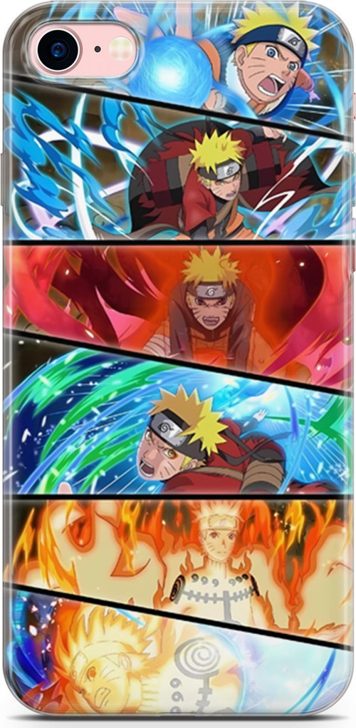 Apple iPhone 8 için Anime 18 Silikon Kapak Naturo Anime