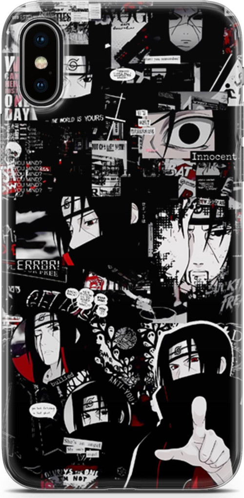 Apple iPhone X için Anime 29 HD Kapak Itachi Uchiha