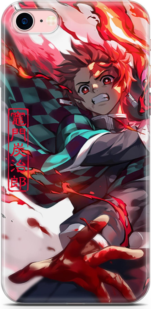 Apple iPhone 8 uyumlu Anime 19 Koruma Kimetsu No Yaiba