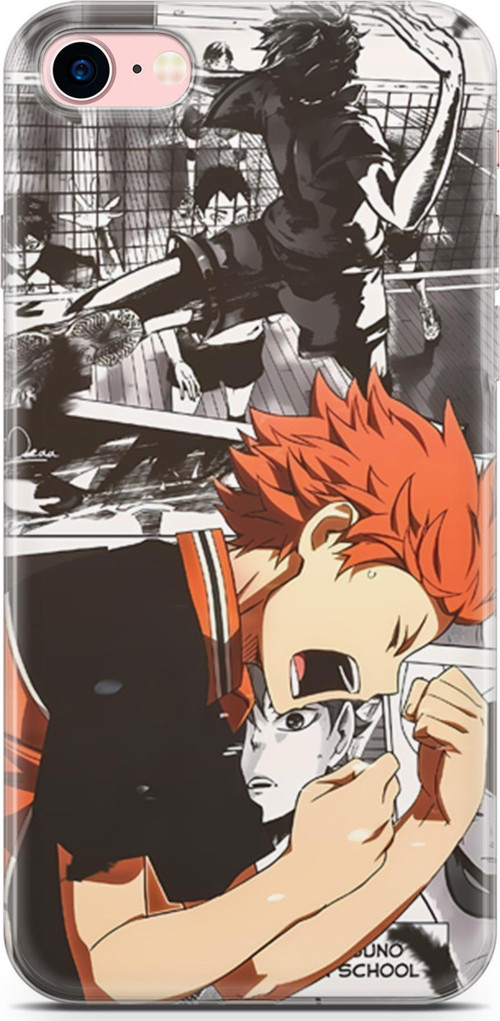 Apple iPhone 8 uyumlu Anime 20 HQ Baskı Haikyuu Hinata