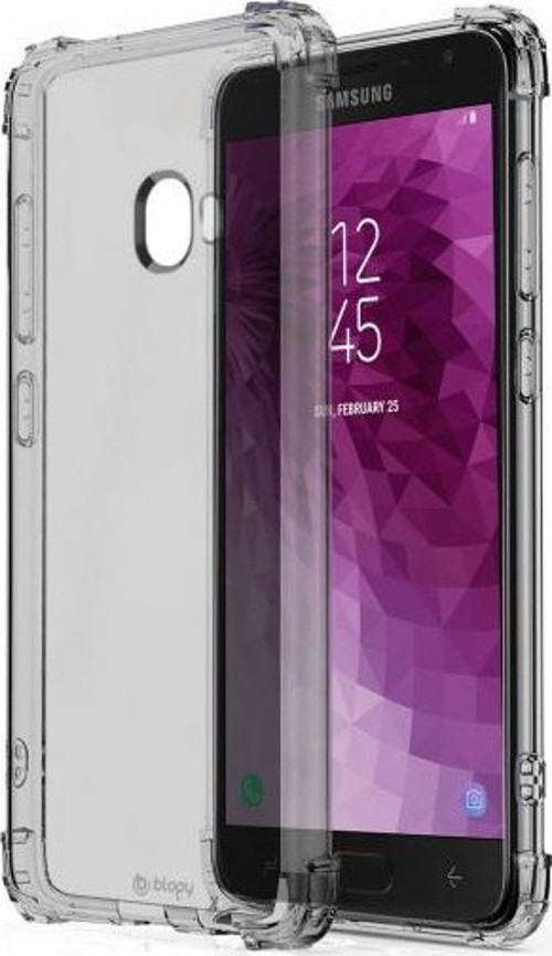 Galaxy J4 ile Uyumlu Crystal Fit Kılıf Smoke Black