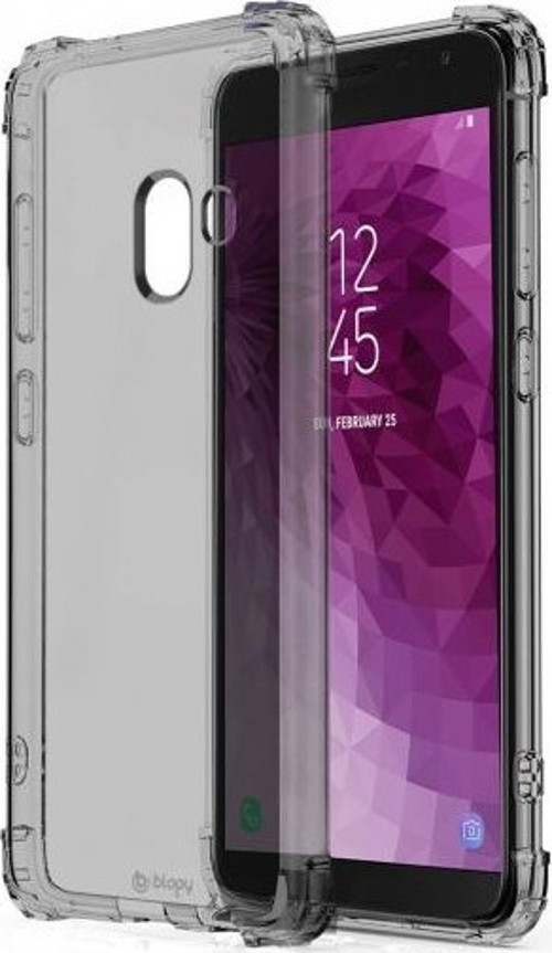 Galaxy J6 Plus ile Uyumlu Crystal Fit Kılıf Smoke Black