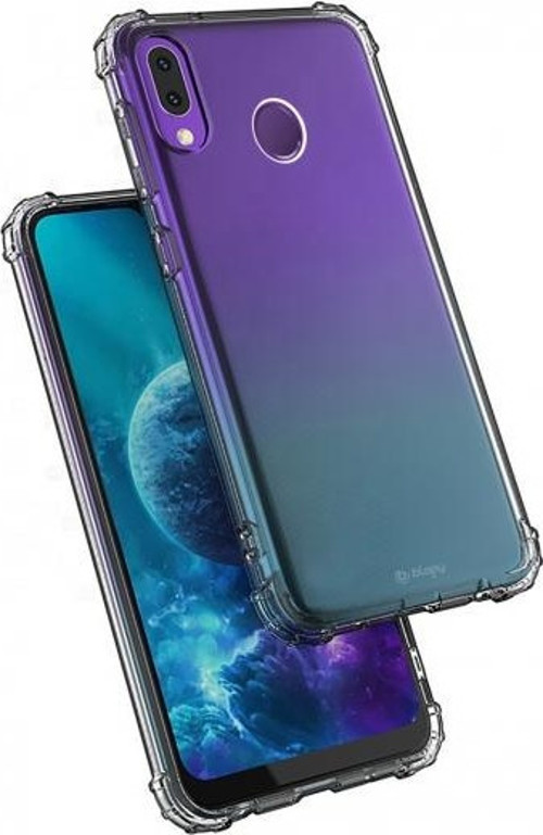 P20 Lite ile Uyumlu Crystal Fit Kılıf Smoke Black