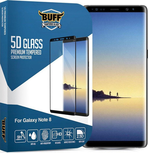 Galaxy Note 8 ile Uyumlu 5D ile Uyumlu Glass Ekran Koruyucu