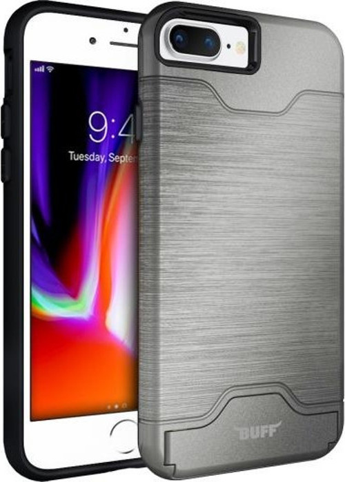 iPhone 8 Plus / 7 Plus ile Uyumlu Slim Folder Kılıf Silver