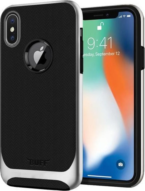 iPhone X ile Uyumlu New Armor Kılıf Silver