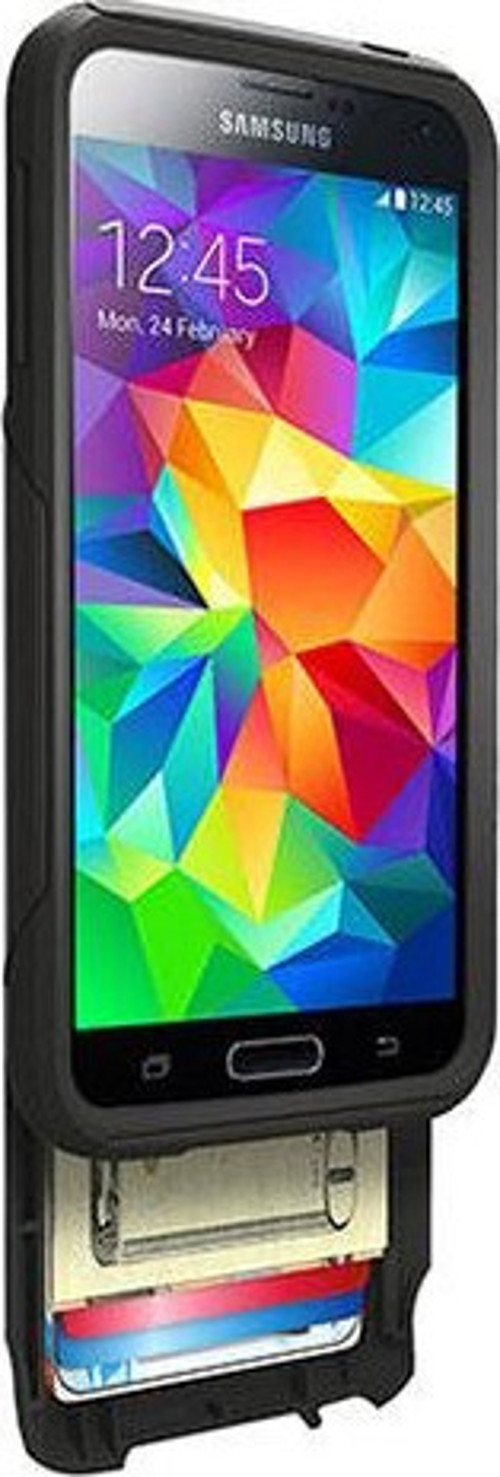 Galaxy S5 ile Uyumlu Commuter Wallet Kılıf Siyah