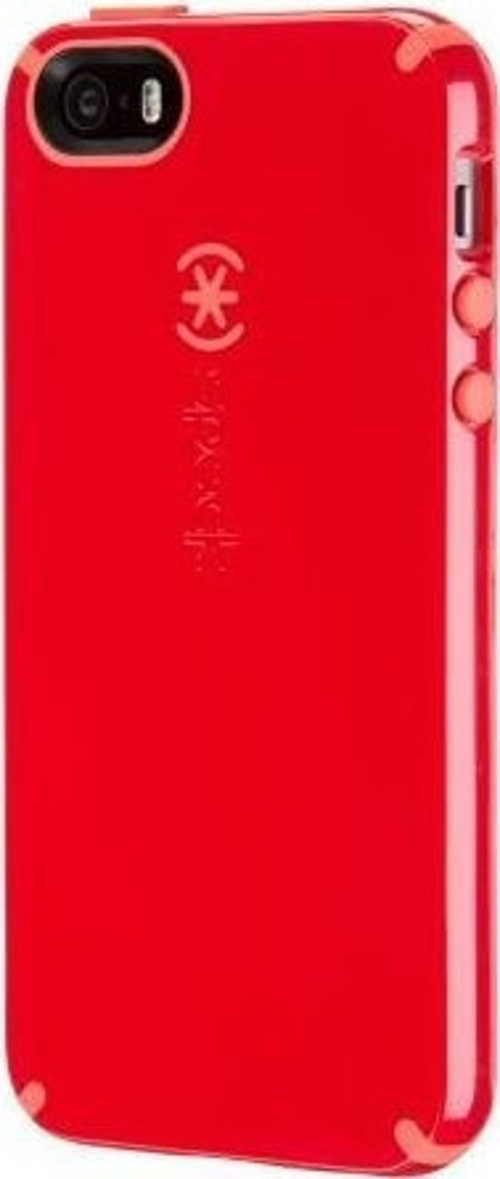 CandyShell iPhone SE/5S/5 ile Uyumlu Sert Kılıf Kırmızı Pembe SPK-A2947