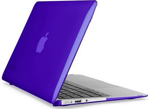 SmartShell Macbook Air 11" ile Uyumlu Koruma Kılıf Glossy Finish Purple
