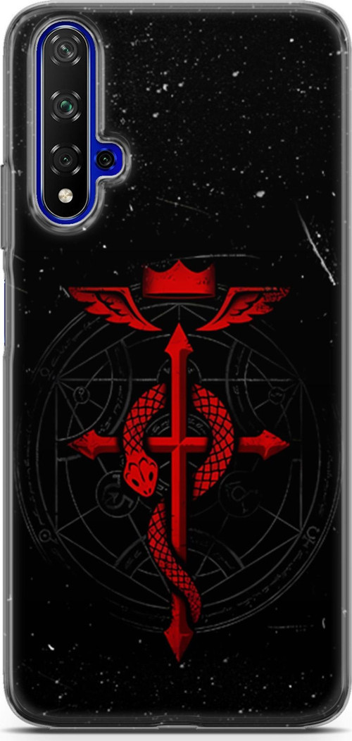 Huawei Nova 5t için Anime 37 HD UV Baskı Fullmetal Alchemist Brotherhood