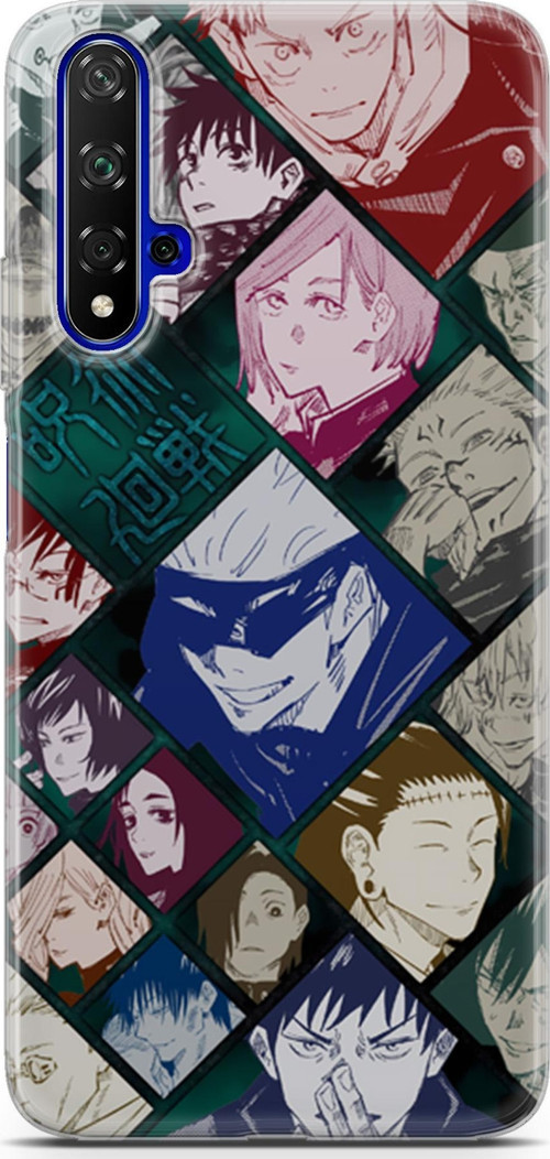 Huawei Nova 5t uyumlu Anime 2 Telefon Kılıfı Jujutsu Kaisen itadori