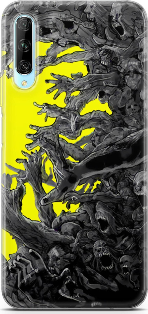 Huawei P Smart Pro 2019 için Anime 1 Premium UV Testere Chainsaw Man
