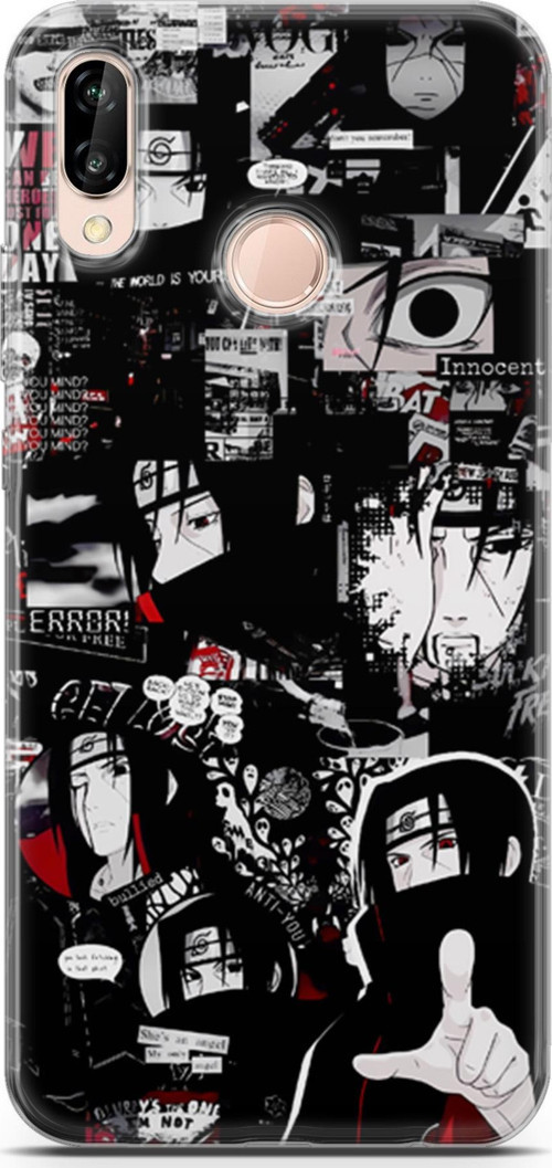 Huawei P20 Lite uyumlu Anime 29 Darbe Önleyici Itachi Uchiha