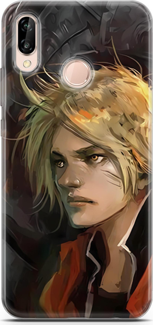 Huawei P20 Lite uyumlu Anime 8 UV Lans Fullmetal Alchemist Alphonse Edward
