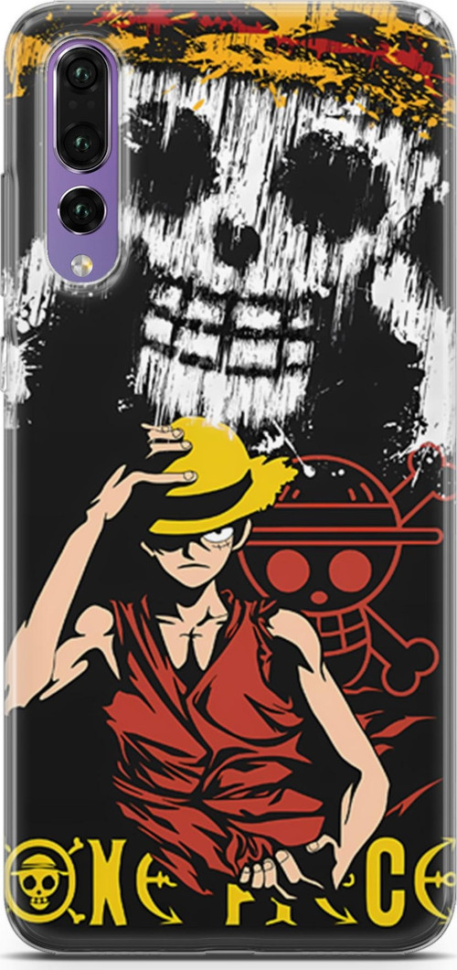 Huawei P20 Pro için Anime 24 Renkli Tasarım One Piece Luffy II