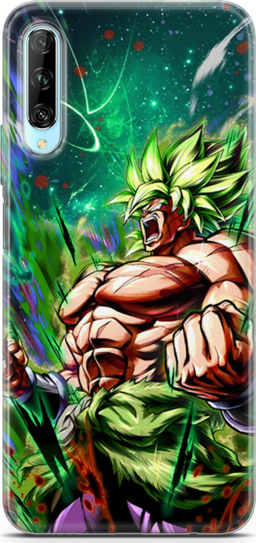 Huawei P Smart Pro 2019 uyumlu Anime 3 TPU Silikon Saiyan Rage Dragon Ball