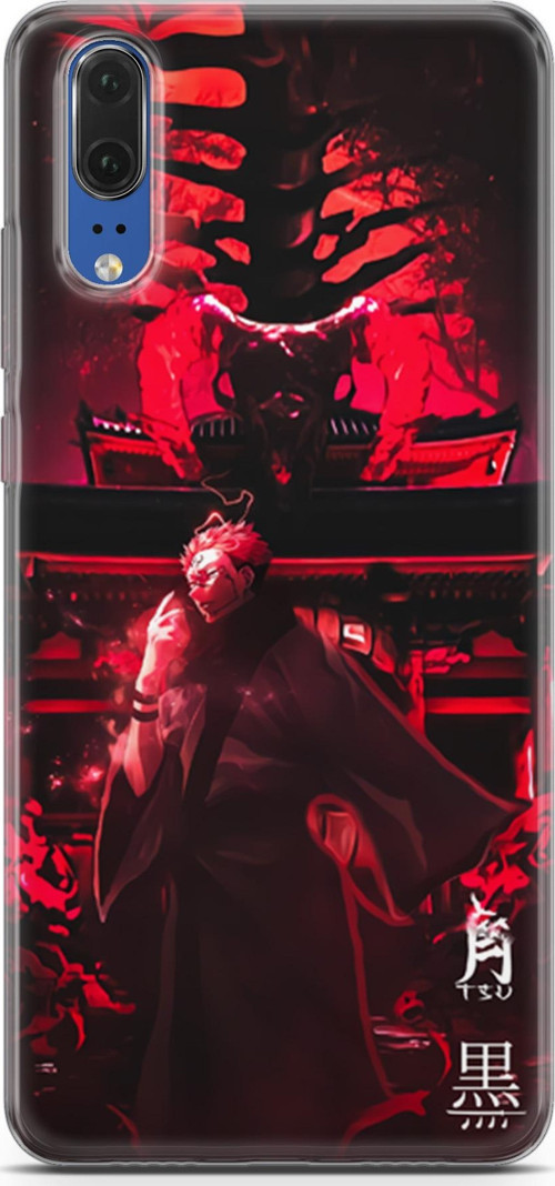 Huawei P20 uyumlu Anime 11 Silikon Kapak Jujutsu Kaisen Ryomen Sukuna