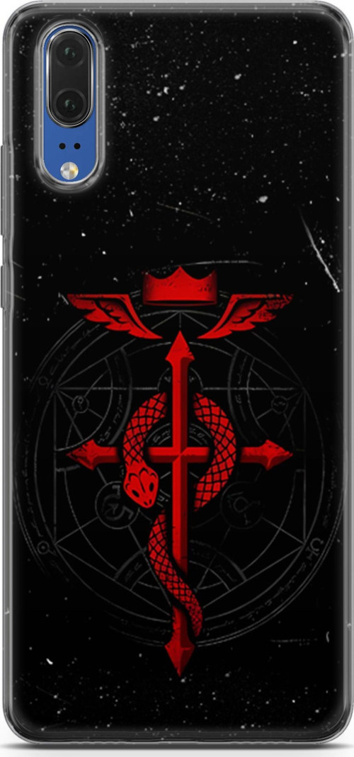 Huawei P20 uyumlu Anime 37 Premium UV Fullmetal Alchemist Brotherhood