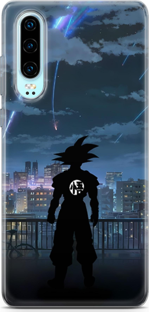 Huawei P30 için Anime 30 Baskılı Telefon Kabı Dragon Ball Goku