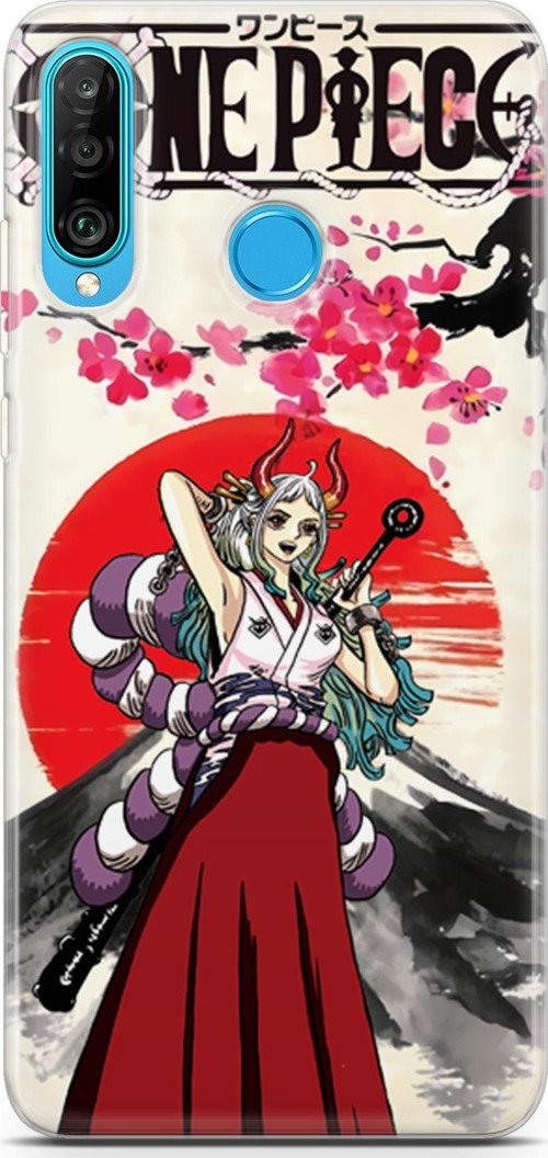 Huawei P30 Lite için Anime 12 Baskılı One Piece Yamato