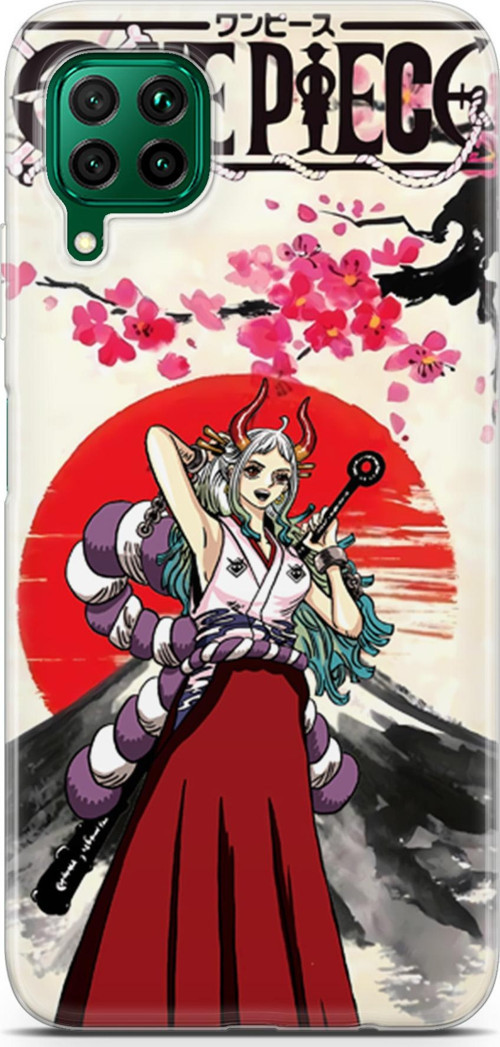 Huawei P40 Lite için Anime 12 TPU Silikon One Piece Yamato