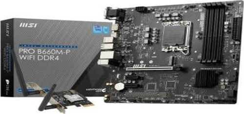 MB Pro B660M-P Wıfı Ddr4 Soket 1700 Ddr4 4600(OC) Pcı-E Gen 4 ,hdmı VGA Dp M.2 Usb3.2 Matx