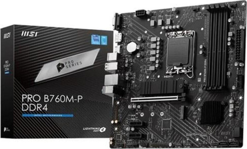 PRO B760M-P DDR4 HDMI DP PCIe 16X v4.0 1700p mATX