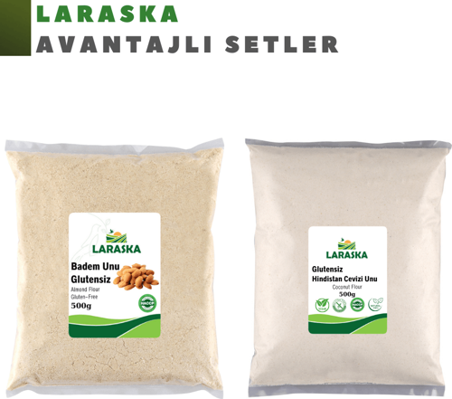 Glutensiz Un Seti Badem Unu 500g Hindistan Cevizi Unu 500g