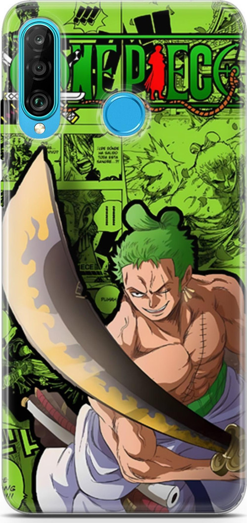 Huawei P30 Lite uyumlu Anime 10 Soft Silikon One Piece Zoro