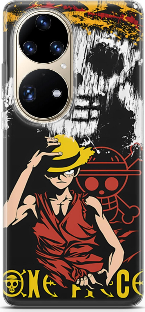Huawei P50 Pro için Anime 24 HD Desen One Piece Luffy II