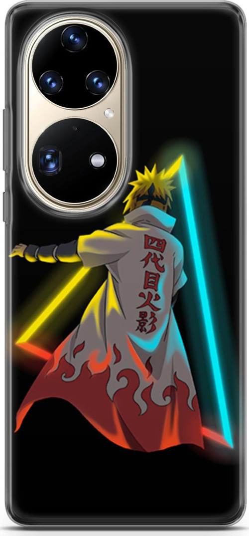 Huawei P50 Pro için Anime 32 TPU Silikon Minato Neon Naruto