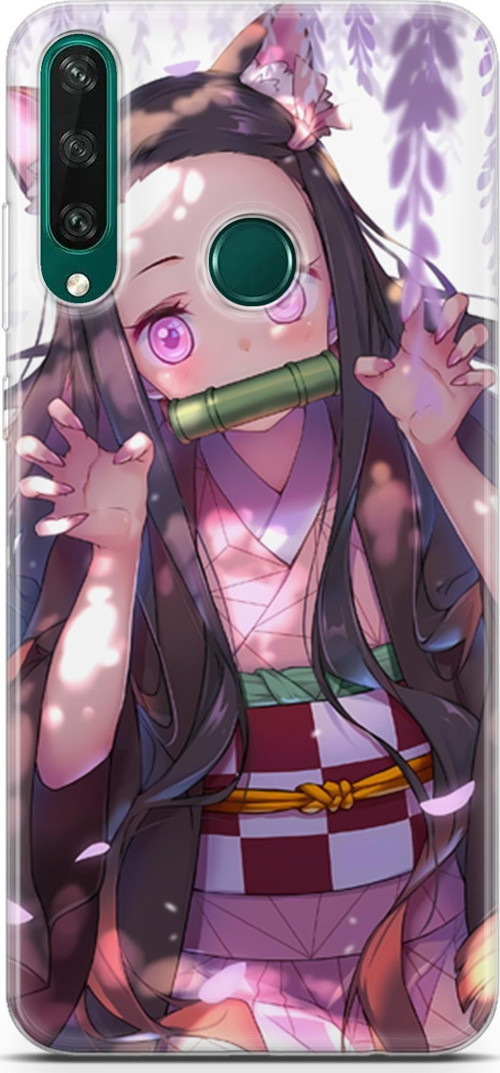 Huawei Y6p 2020 için Anime 14 Telefon Kılıfı Demon Slayer Nezuko
