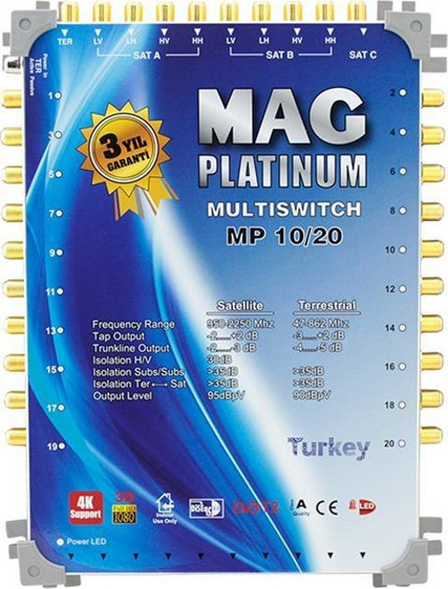 Mag Platinum 10-20 Kaskatlı Uydu Santrali