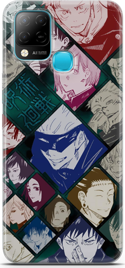 infinix Hot 10T uyumlu Anime 2 UV Kapak Jujutsu Kaisen itadori