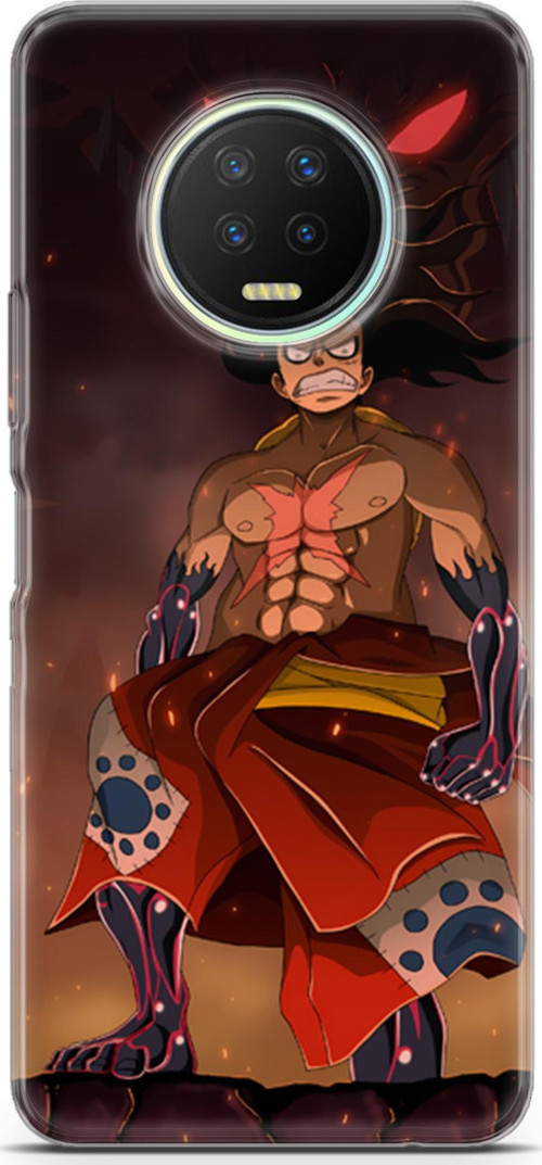 infinix Note 7 için Anime 21 Baskılı Telefon Kabı One Piece Luffy I