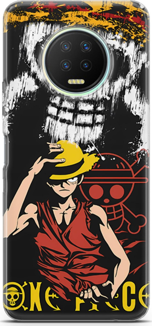 infinix Note 7 için Anime 24 Koruma Kılıfı One Piece Luffy II