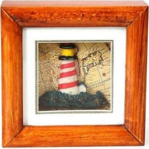 Denizcilik › Denizcilik Grubu › Marine Aksesuar- Kırmızı-sarı Fener Küçük Pano>>10x10 Cm.