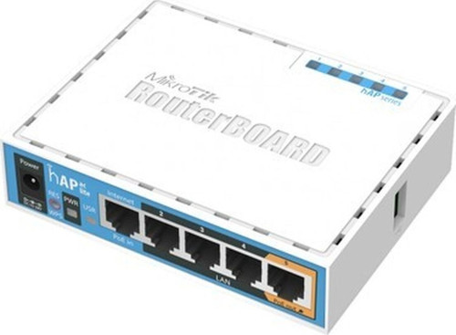 RB952UI-5AC2ND Hap Ac Lite, 5xlan, L4 , 2.4+5 Ghz Ap / Router / Firewall / Hotspot