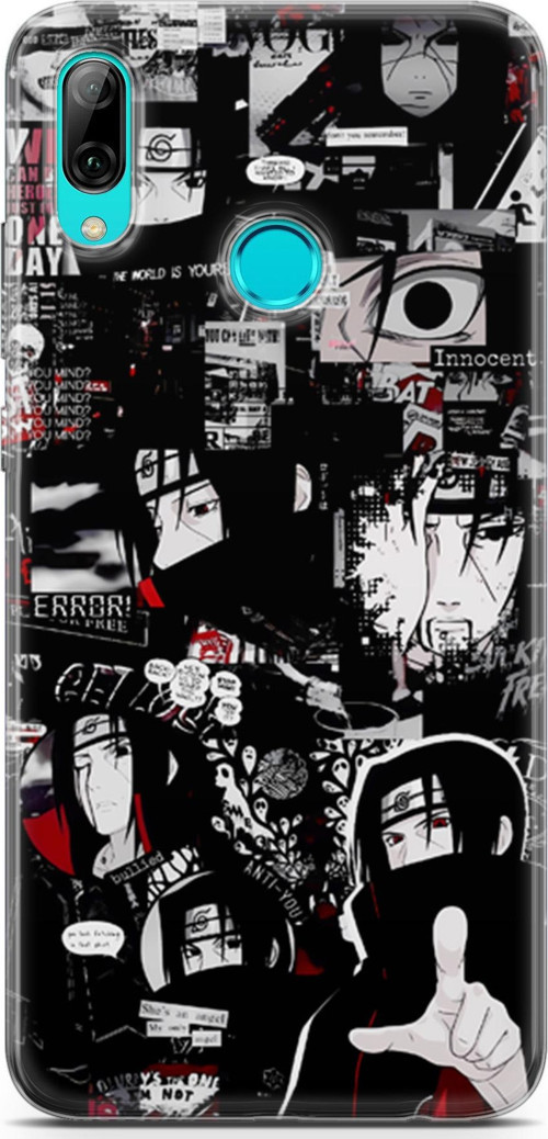 Huawei Y7 Prime 2019 uyumlu Anime 29 Telefon Kılıfı Itachi Uchiha