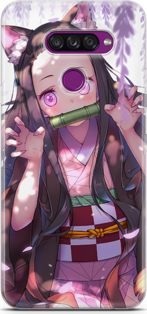 LG K50s uyumlu Anime 14 Silikon Kapak Demon Slayer Nezuko