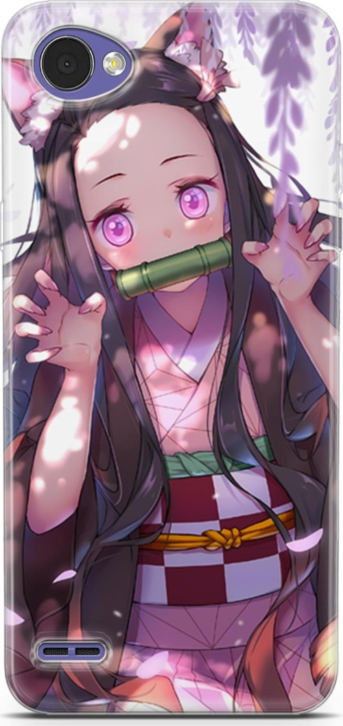 LG Q6 için Anime 14 Darbe Emici Demon Slayer Nezuko