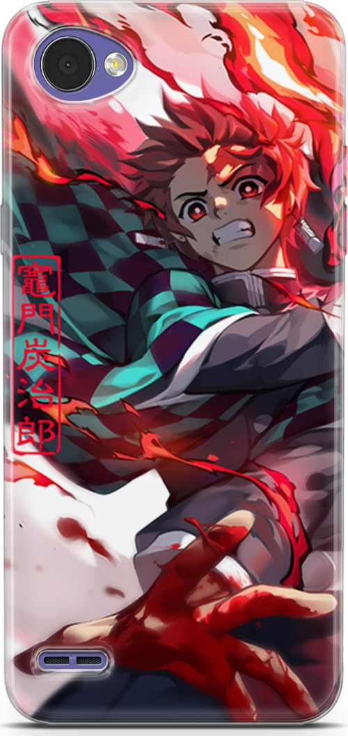 LG Q6 için Anime 19 UV Tasarım Kimetsu No Yaiba