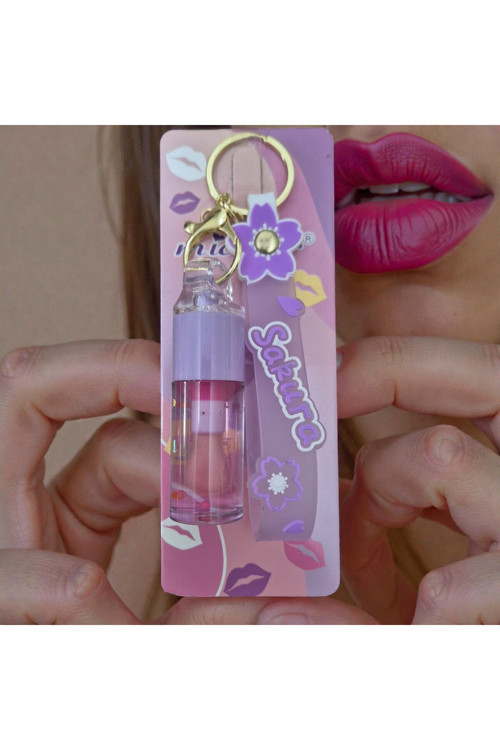Wanda Nara Cosmetics Lipgloss Mirocolor Tropikal Kokulu Işıltılı Lip Gloss + Şirin Peluş Anahtarlıklı Çocuk-Genç Her Yaşa 2