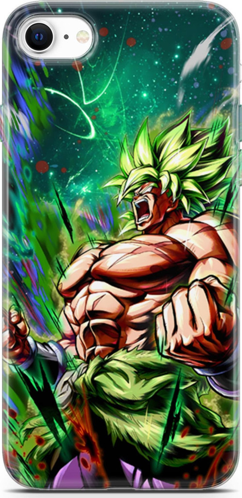 Apple iPhone SE 2022 için Anime 3 HQ Baskı Saiyan Rage Dragon Ball