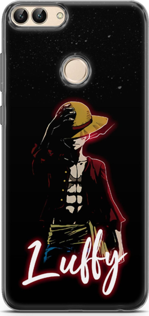 Huawei P Smart 2017 uyumlu Anime 36 Lüks One Piece Luffy Siyah